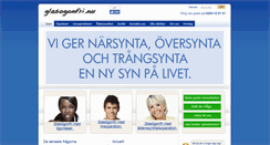 Desktop Screenshot of glasogonfri.nu